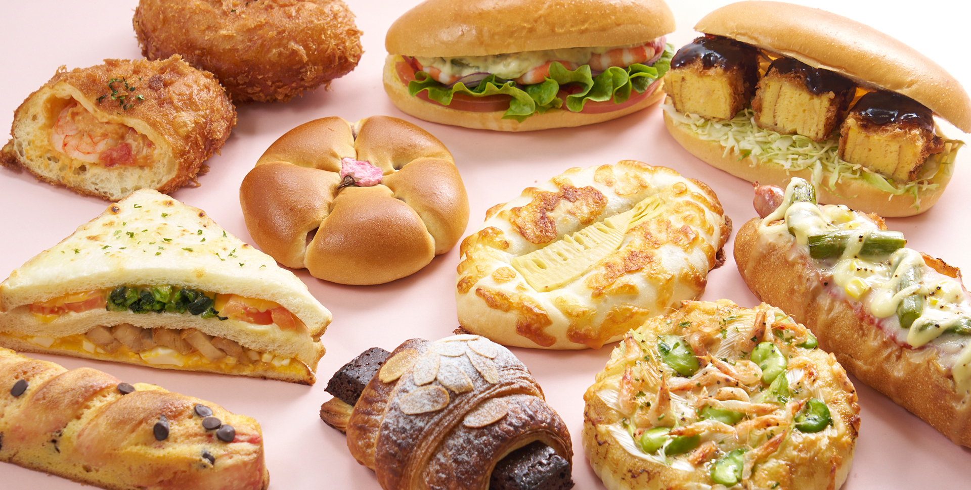 色々な種類のパン