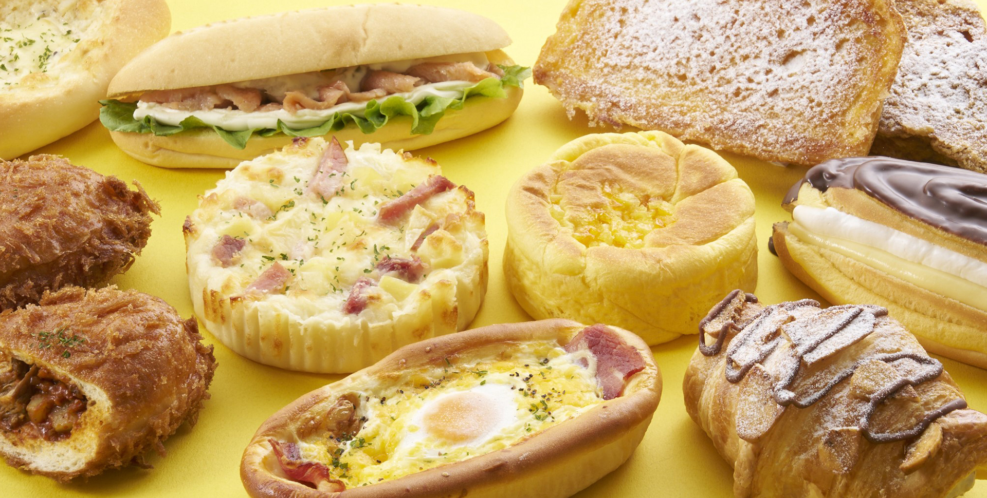 色々な種類のパン